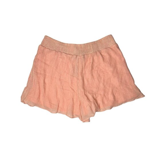 TORRID Women's Pink Coral Cream Stripe Gauze Shorts NWT US 22-24 - Picture 3 of 3